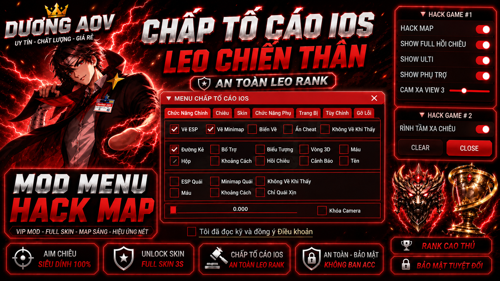 MENU CHỐNG TỐ AOVCHEAT VNMODS