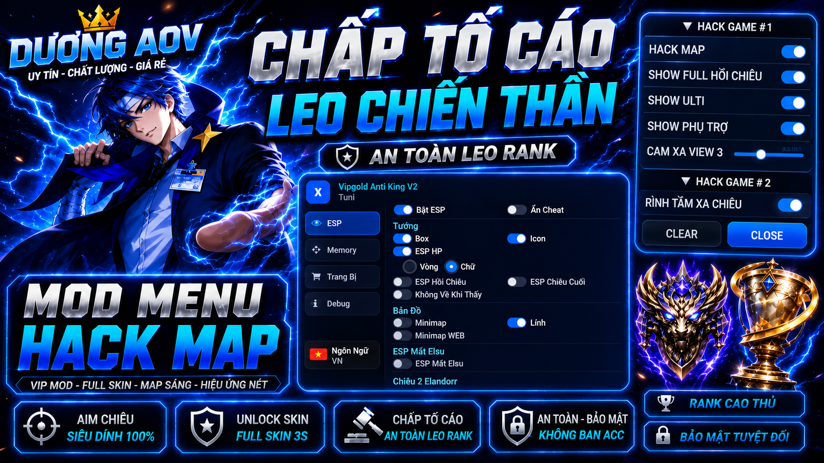 MENU VNMODS HAX CHẤP TỐ